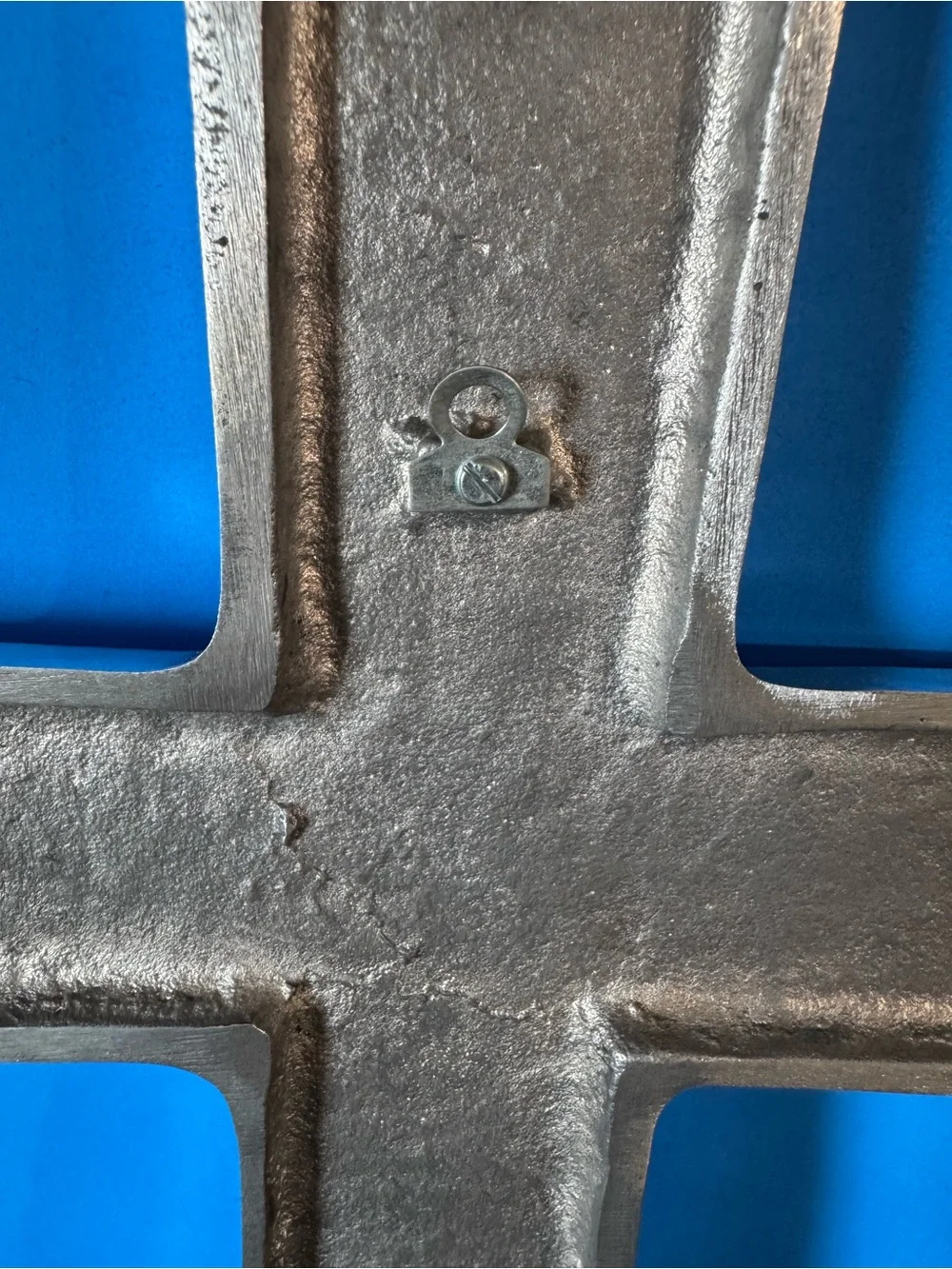Silver Wall Cross Décor - Contemporary Home Accent
